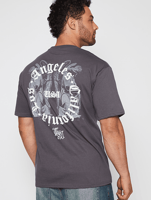 Polera Los Angeles Hombre Gris Familyshop