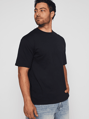 Polera Longhorns Hombre Negro Familyshop