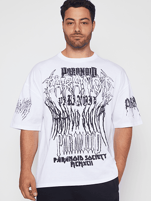 Polera Oversize Hombre Blanco Familyshop