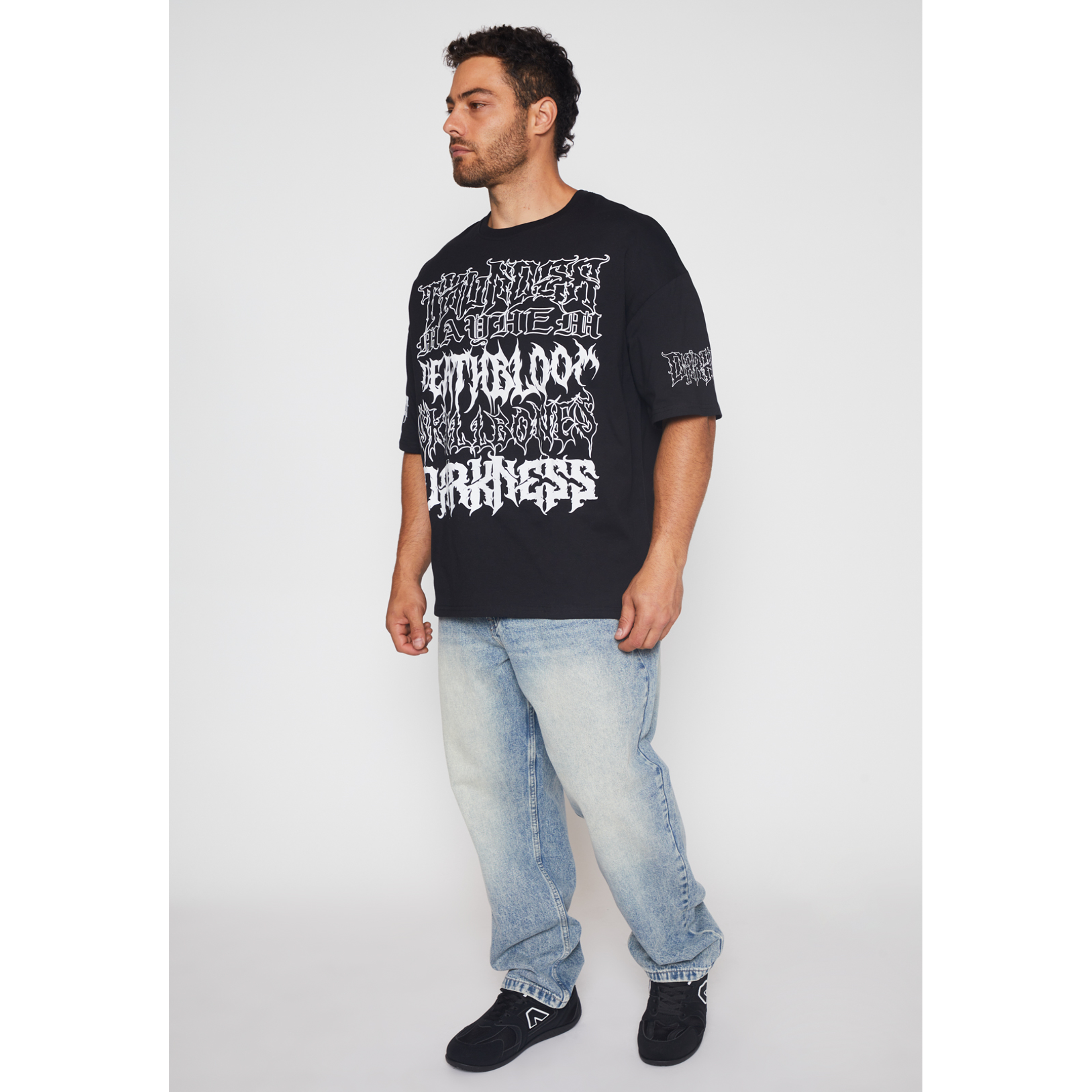 Polera Oversize Death Hombre Negro Familyshop 2