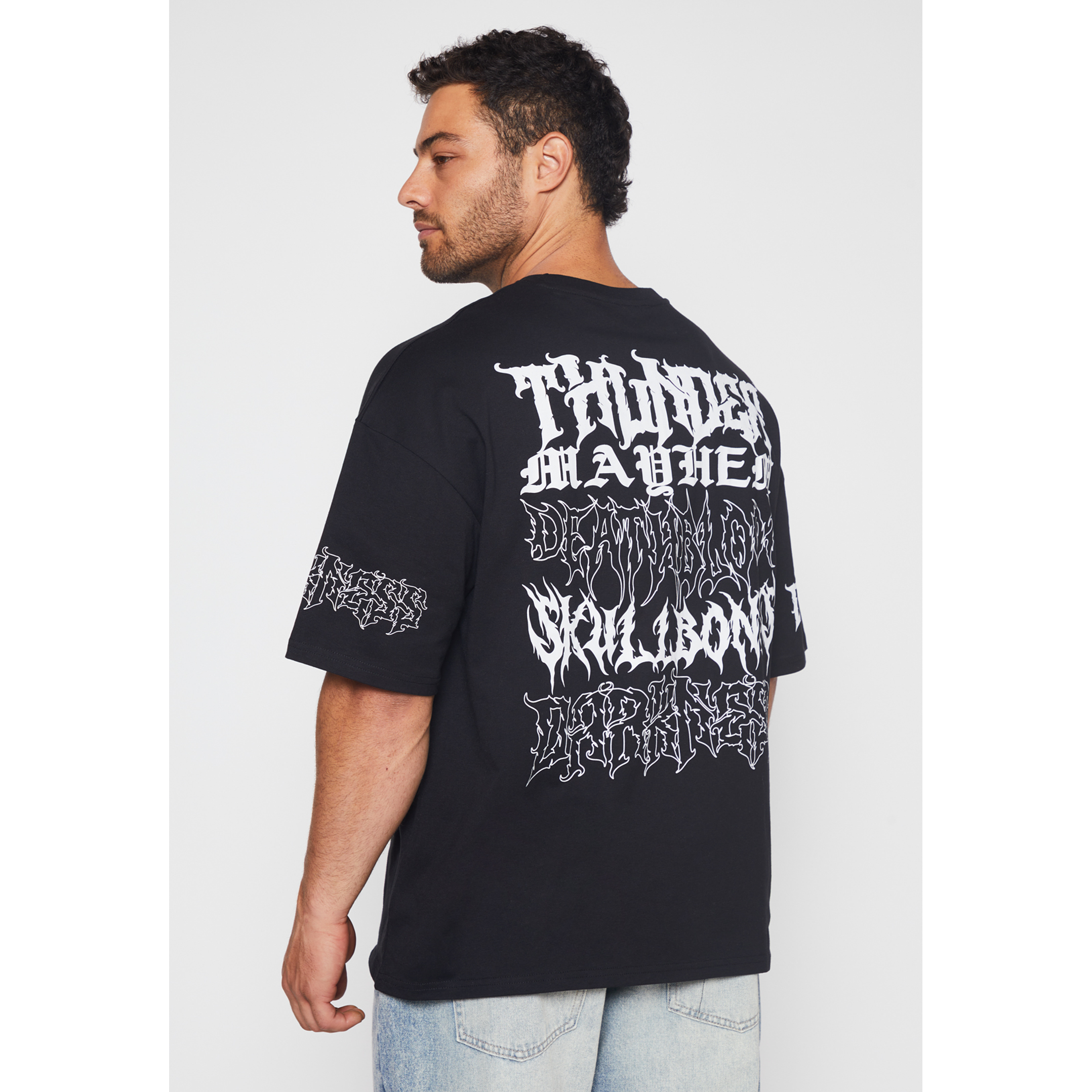 Polera Oversize Death Hombre Negro Familyshop 3