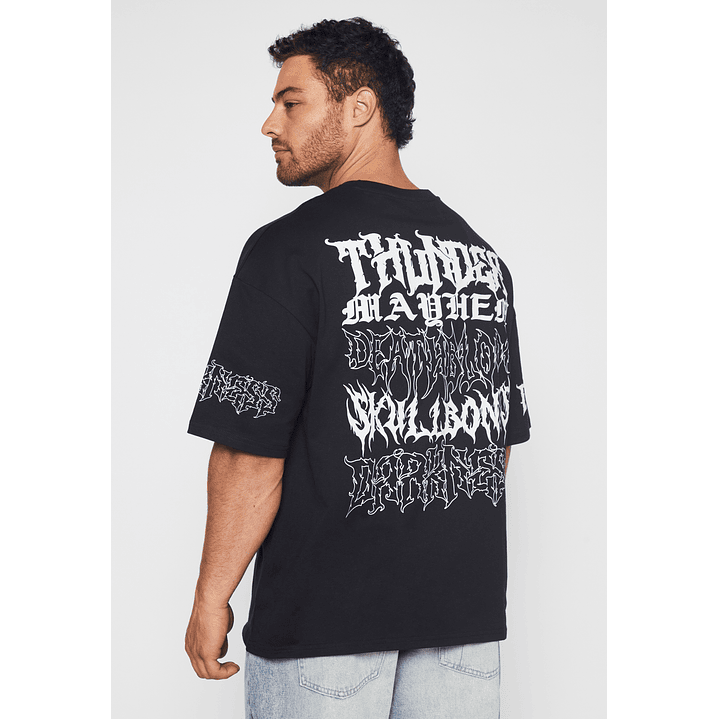 Polera Oversize Death Hombre Negro Familyshop 3