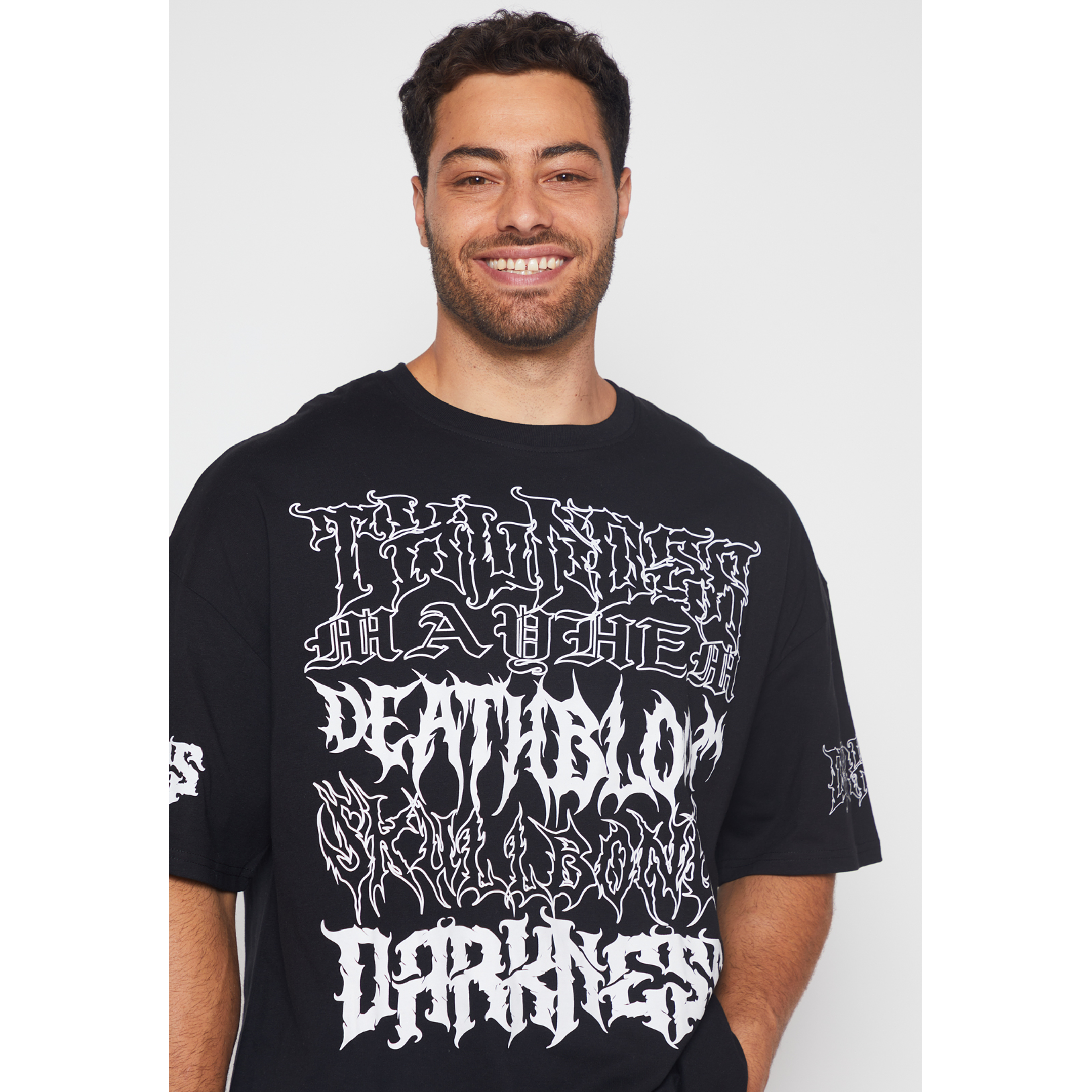 Polera Oversize Death Hombre Negro Familyshop 4