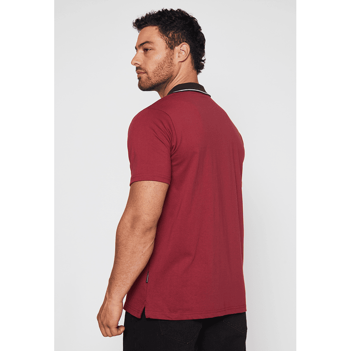 Polera Jersey Hombre Burdeo Familyshop 3