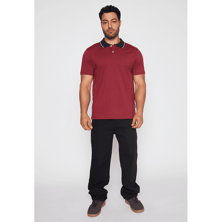 Polera Jersey Hombre Burdeo Familyshop 2