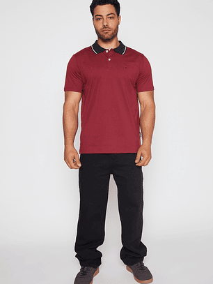 Polera Jersey Hombre Burdeo Familyshop