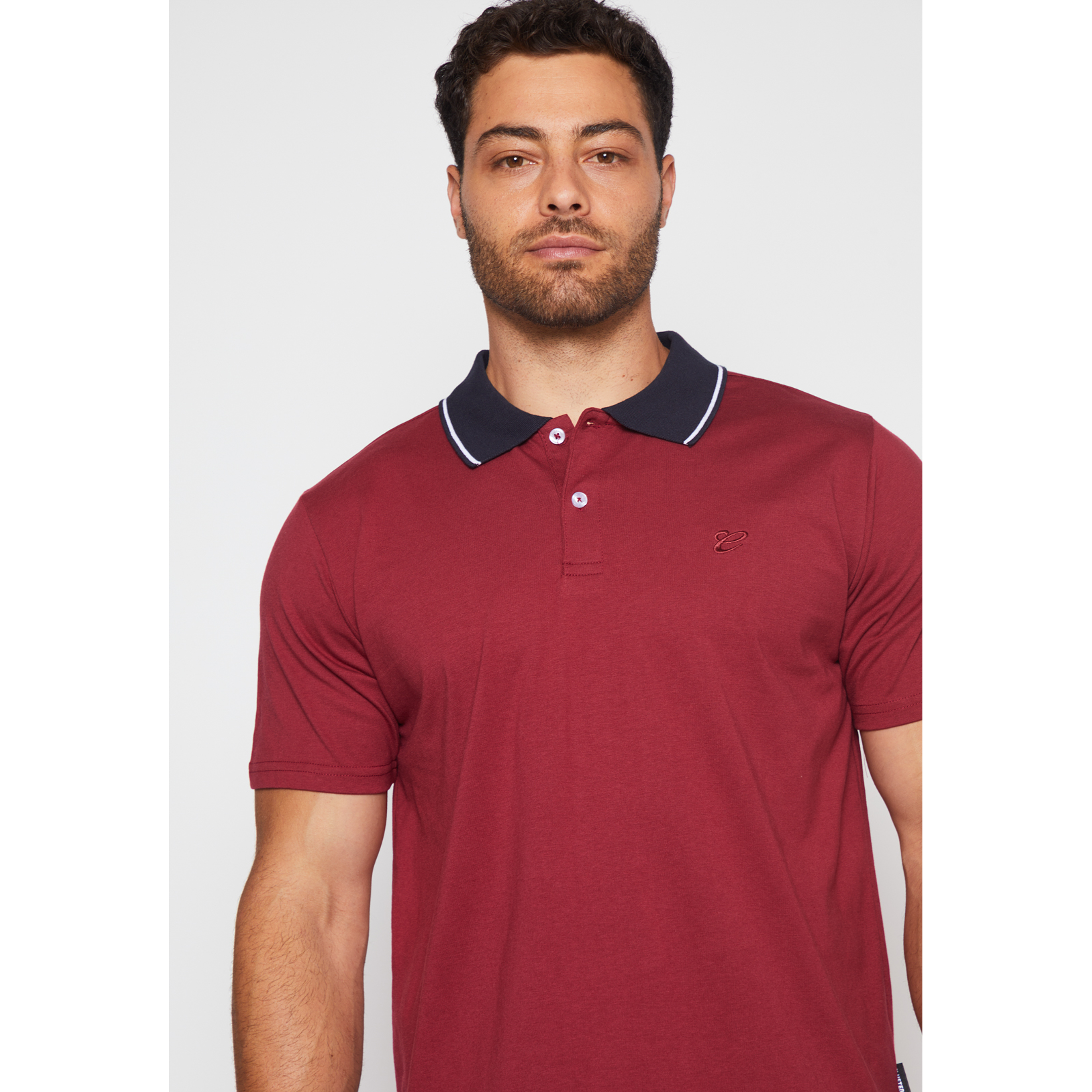 Polera Jersey Hombre Burdeo Familyshop 4