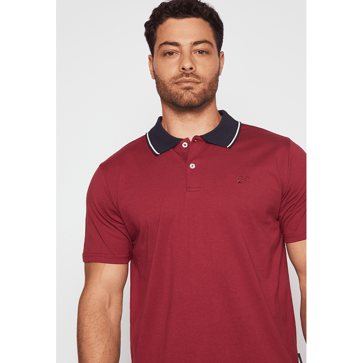 Polera Jersey Hombre Burdeo Familyshop 4