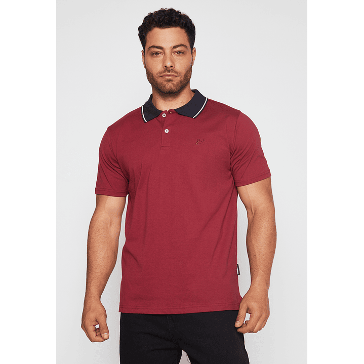 Polera Jersey Hombre Burdeo Familyshop 1