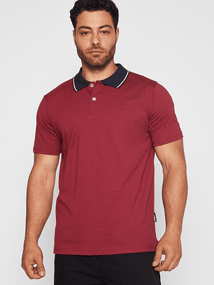 Polera Jersey Hombre Burdeo Familyshop