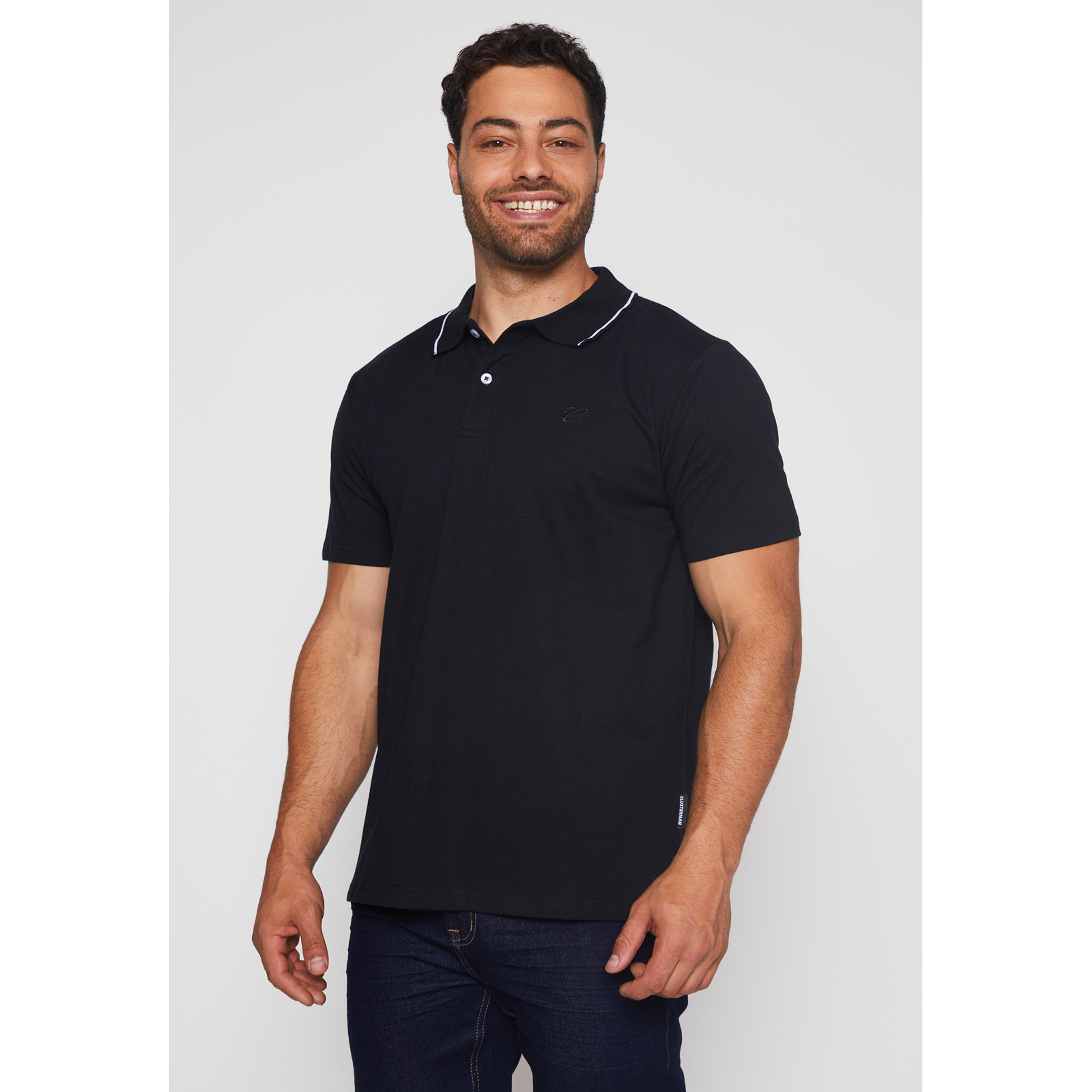Polera Jersey Hombre Negro Familyshop 1