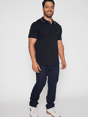 Polera Jersey Hombre Negro Familyshop