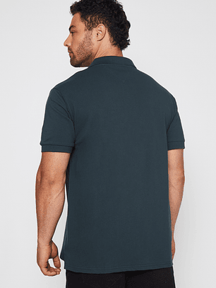 Polera Bordado London Hombre Gris Familyshop