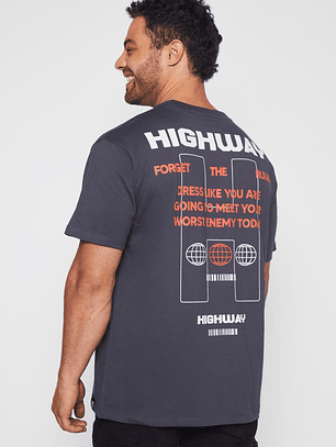 Polera Highway Hombre Gris Familyshop