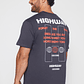 Polera Highway Hombre Gris Familyshop - Miniatura 3