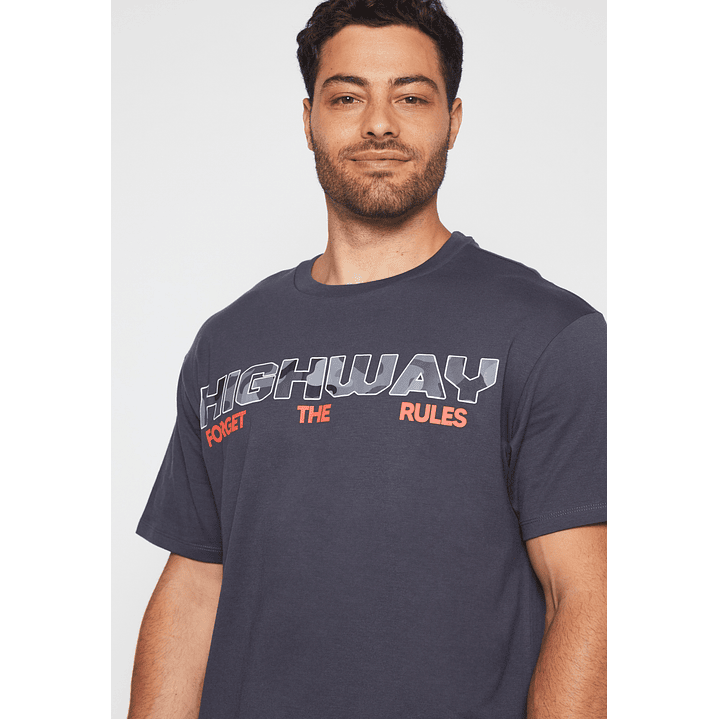 Polera Highway Hombre Gris Familyshop 4