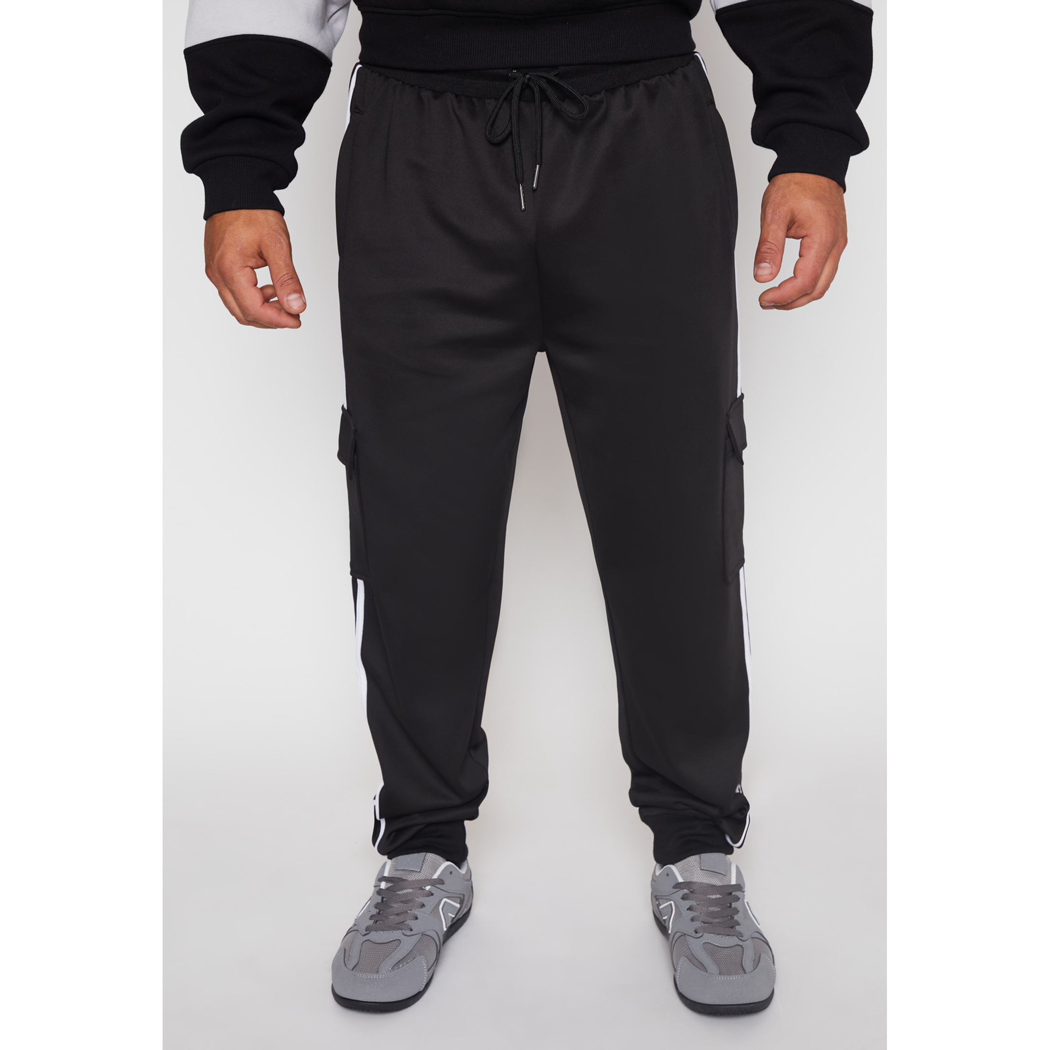 Pantalón Buzo Cargo Costado Hombre Negro Familyshop 1