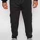 Pantalón Buzo Cargo Costado Hombre Negro Familyshop - Miniatura 1