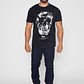 Polera Calavera Hombre Negro Familyshop - Miniatura 2