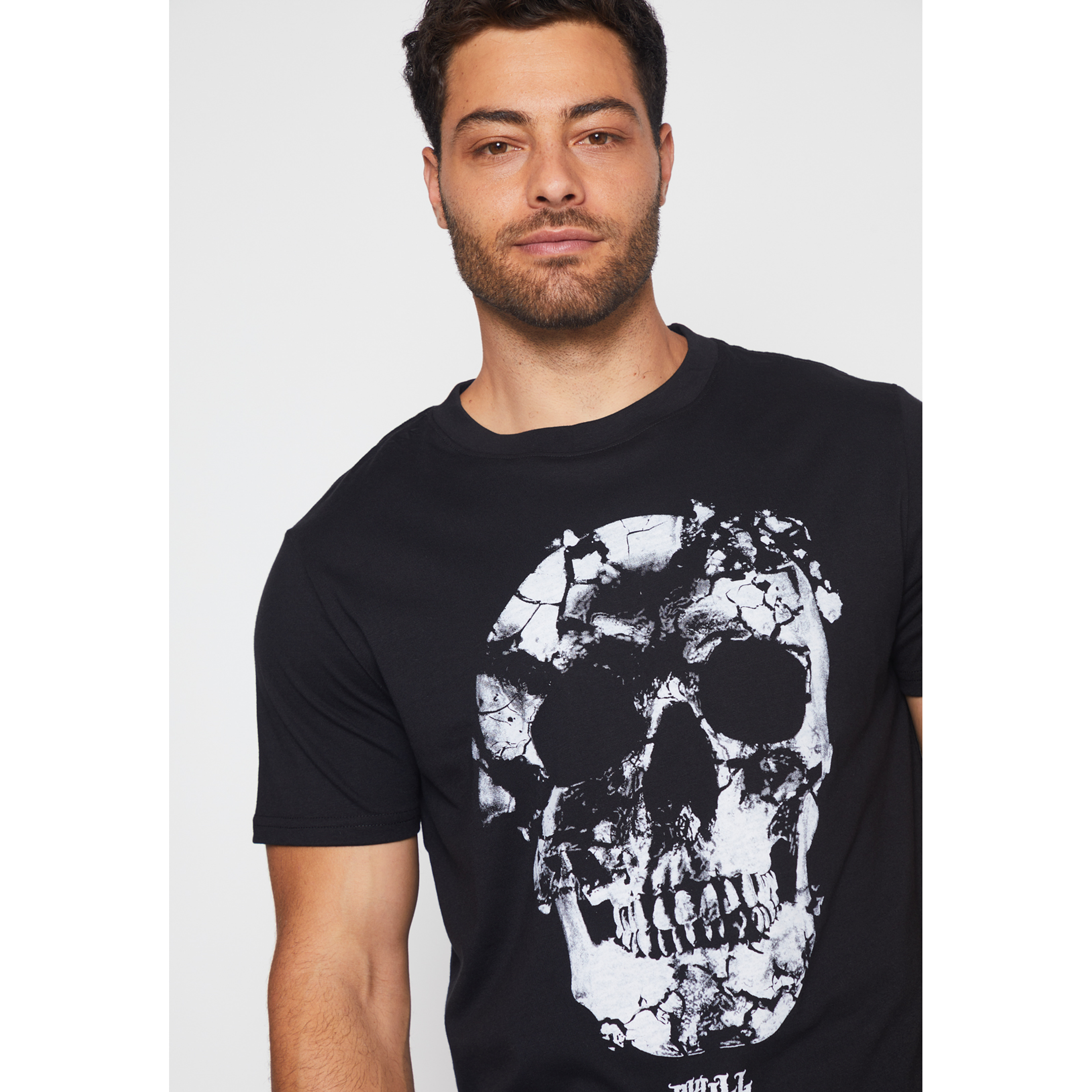 Polera Calavera Hombre Negro Familyshop 4