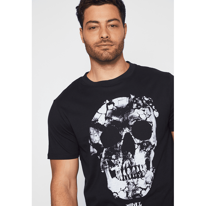 Polera Calavera Hombre Negro Familyshop 4