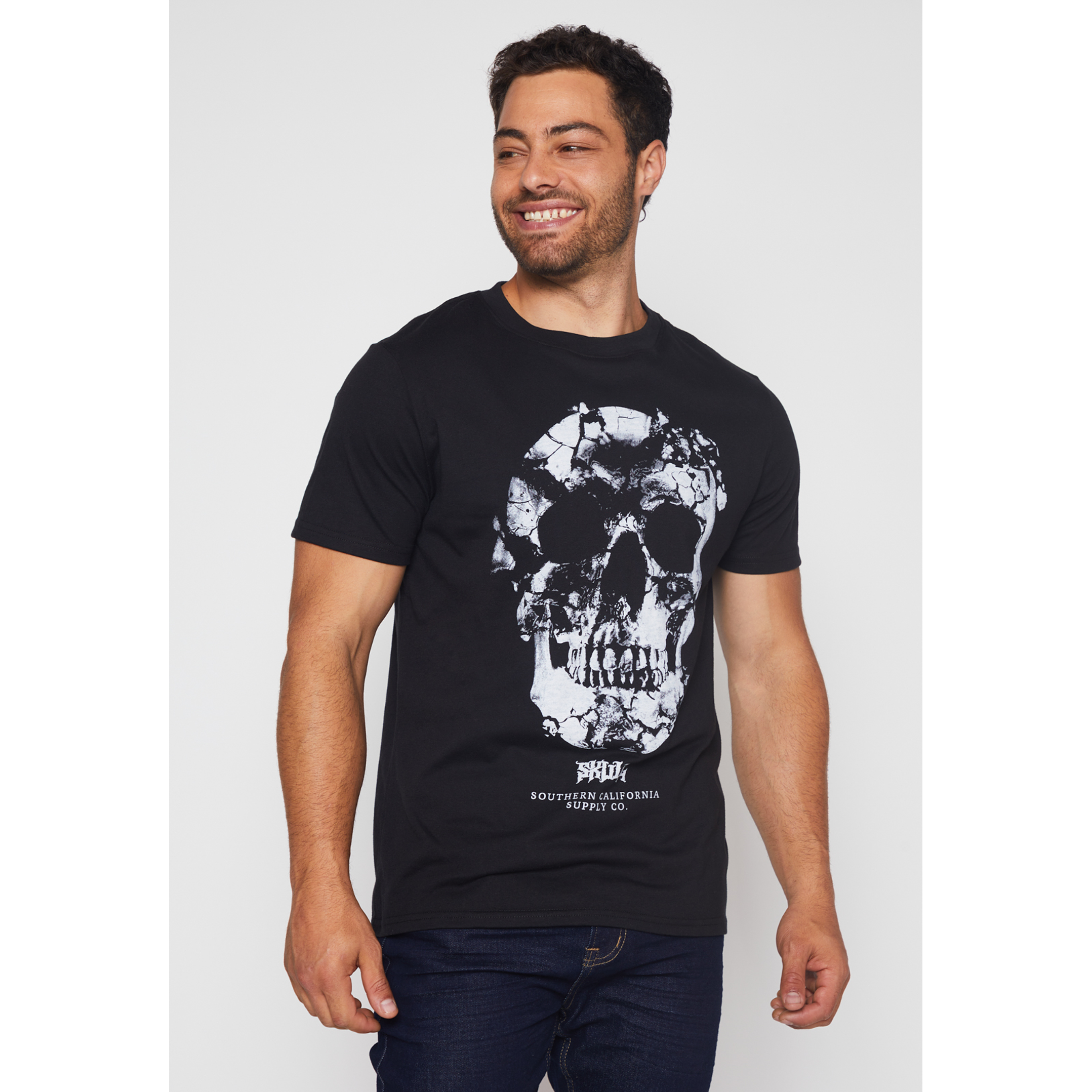 Polera Calavera Hombre Negro Familyshop 1