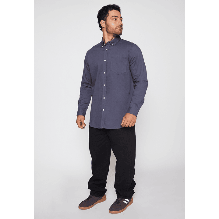 Camisa Pop Classic Hombre Gris Familyshop 2