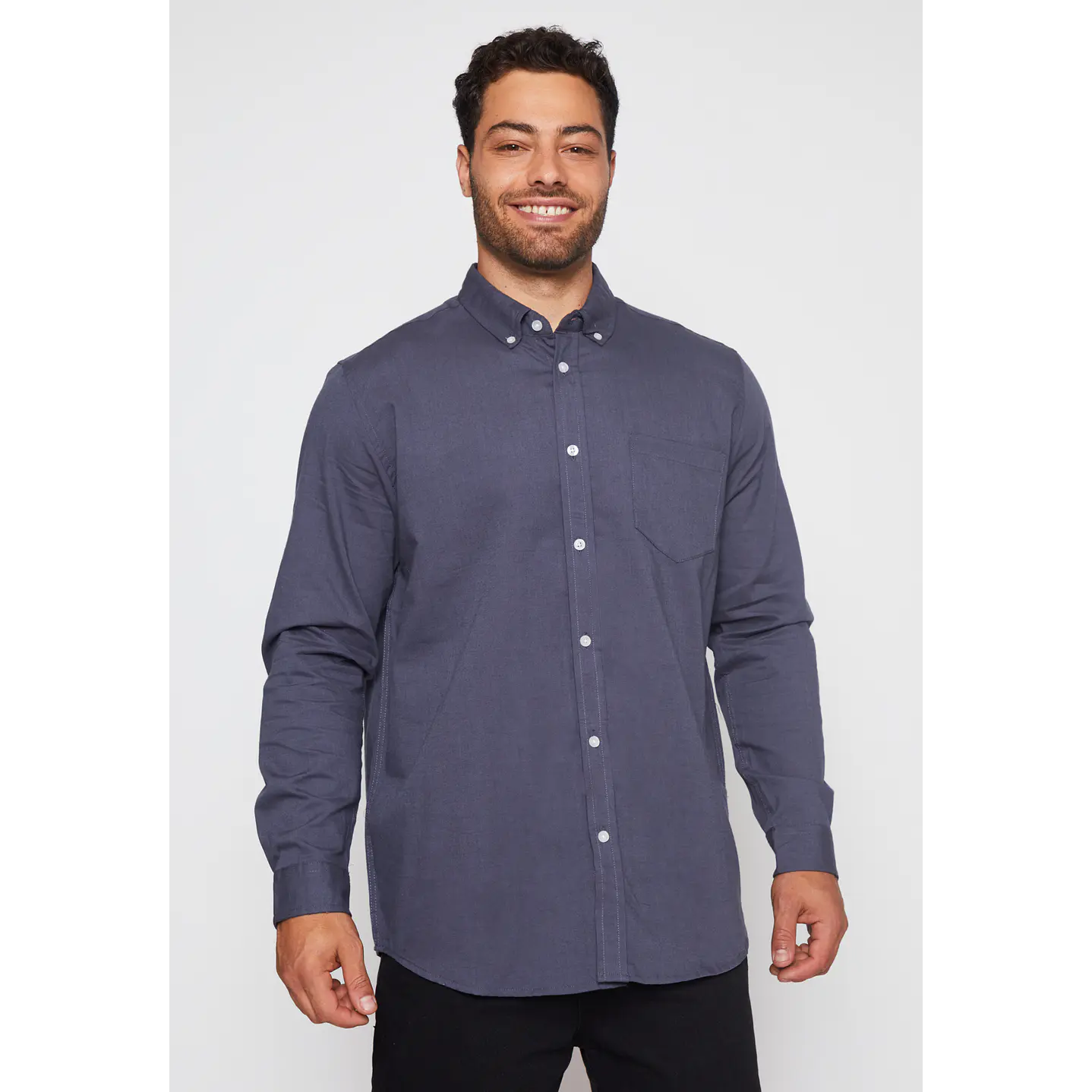 Camisa Pop Classic Hombre Gris Familyshop 1