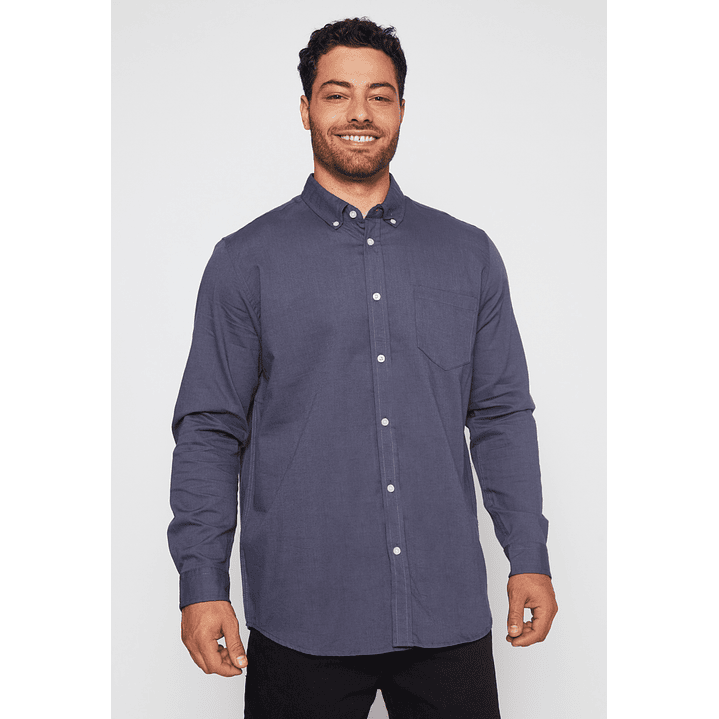 Camisa Pop Classic Hombre Gris Familyshop 1