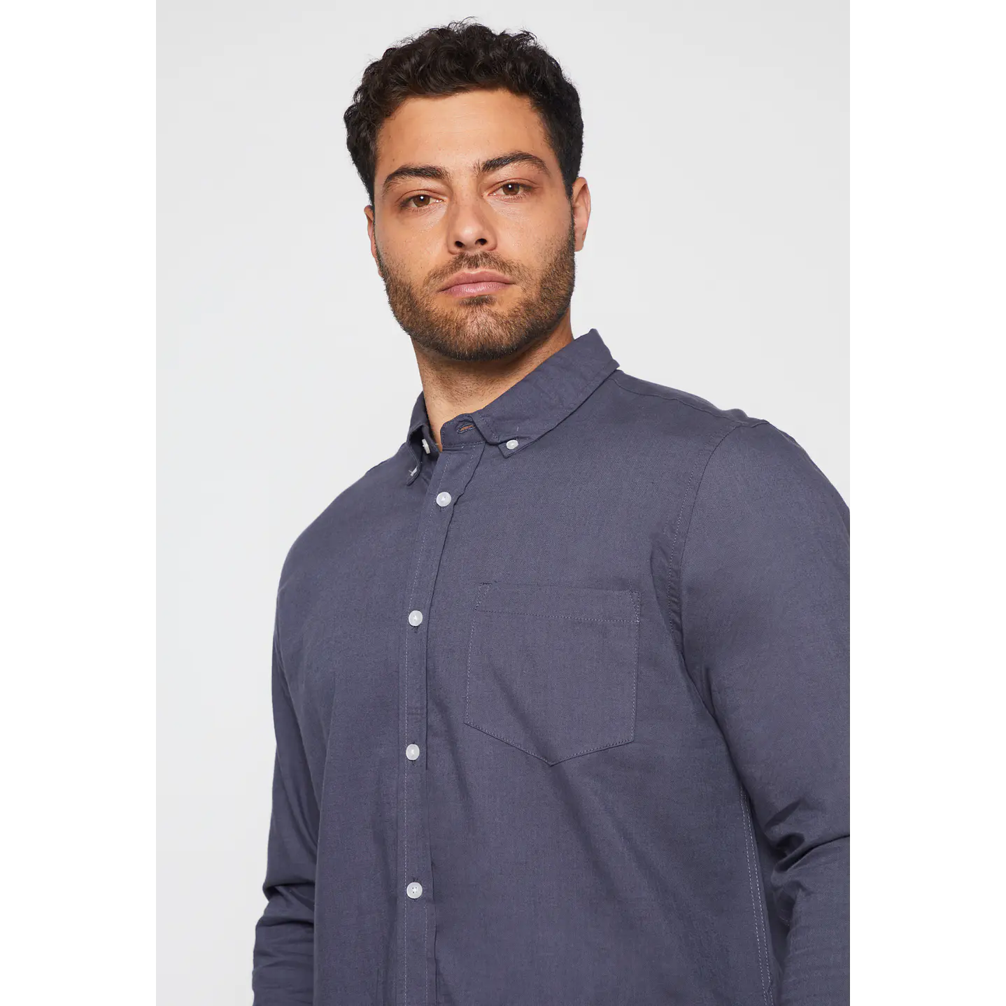Camisa Pop Classic Hombre Gris Familyshop 4