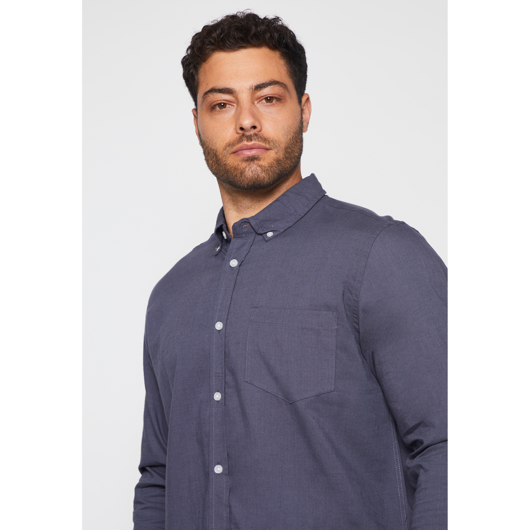 Camisa Pop Classic Hombre Gris Familyshop 4