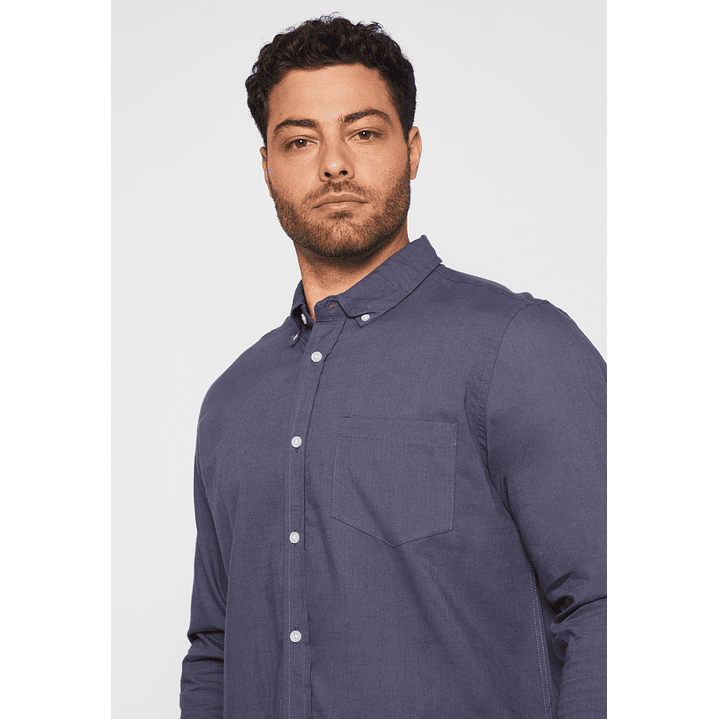 Camisa Pop Classic Hombre Gris Familyshop 4