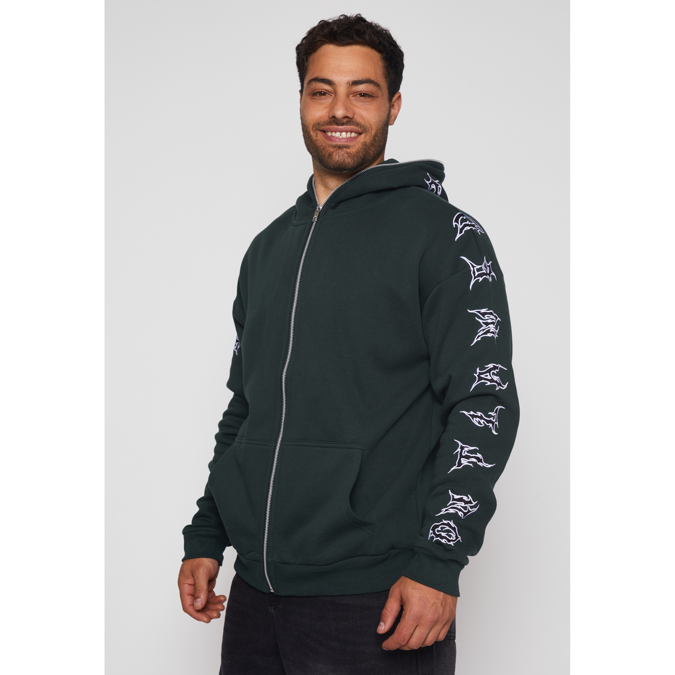 Polerón Letras Hombre Verde Familyshop 1