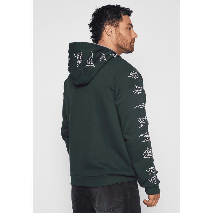 Polerón Letras Hombre Verde Familyshop 4