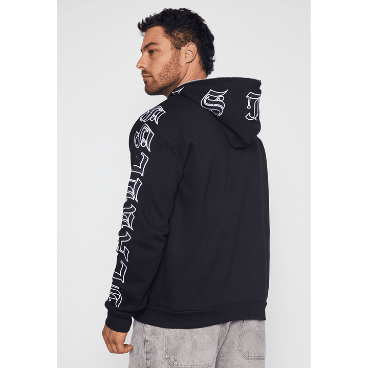 Polerón Cierre Hombre Negro Familyshop 3