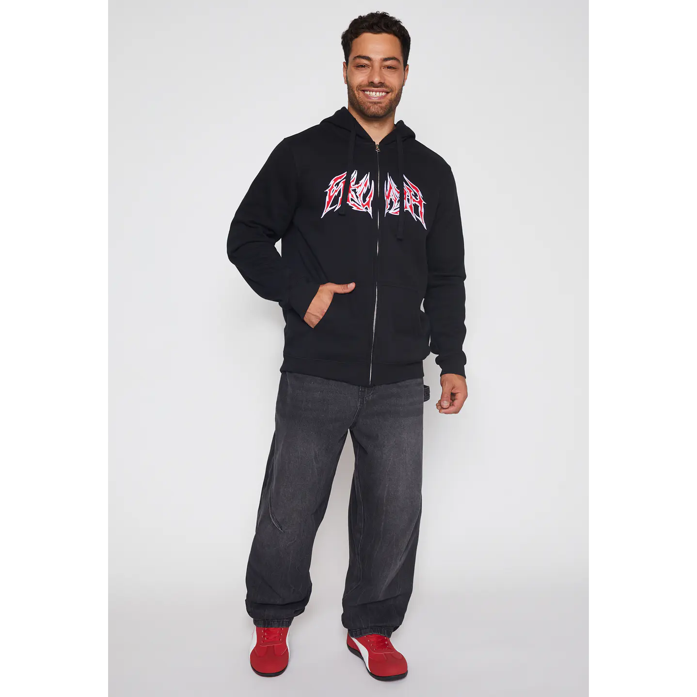 Polerón Week Hombre Negro Familyshop 3