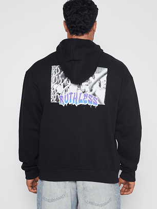 Polerón Graffiti Brooklyn Hombre Negro Familyshop