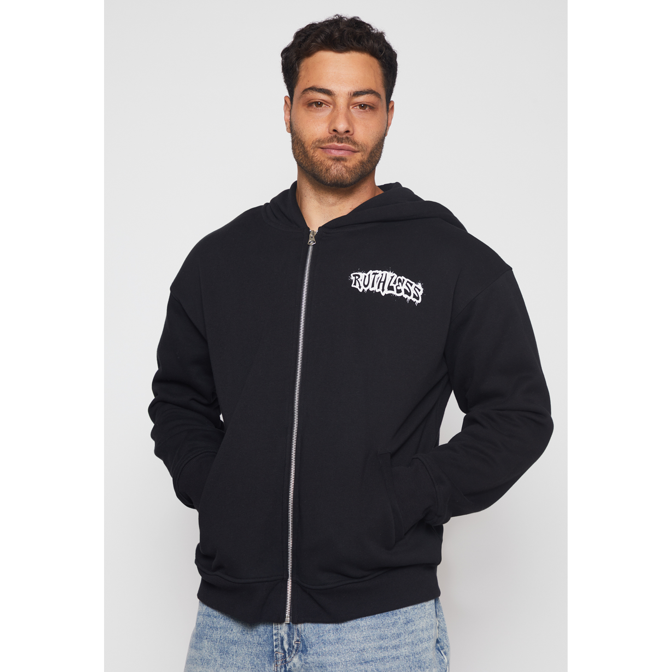 Polerón Graffiti Brooklyn Hombre Negro Familyshop 1