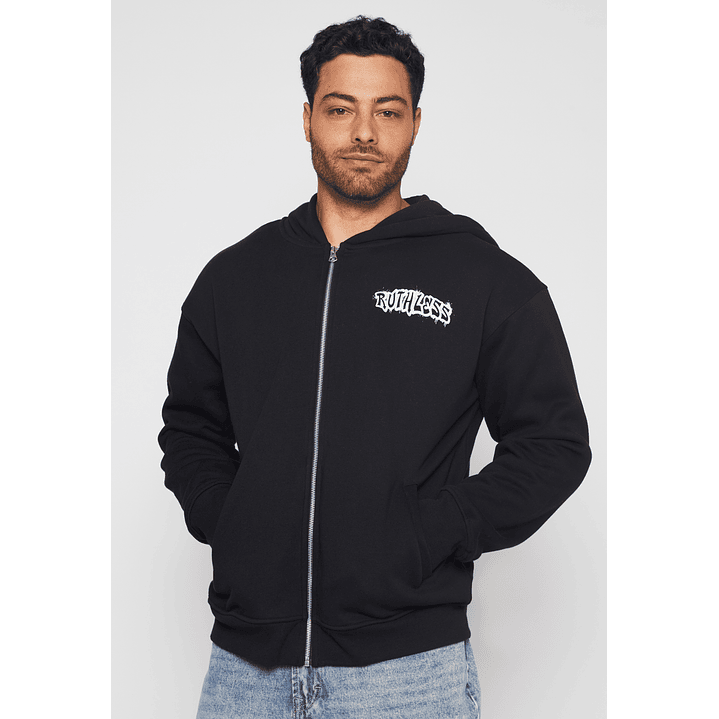 Polerón Graffiti Brooklyn Hombre Negro Familyshop 1