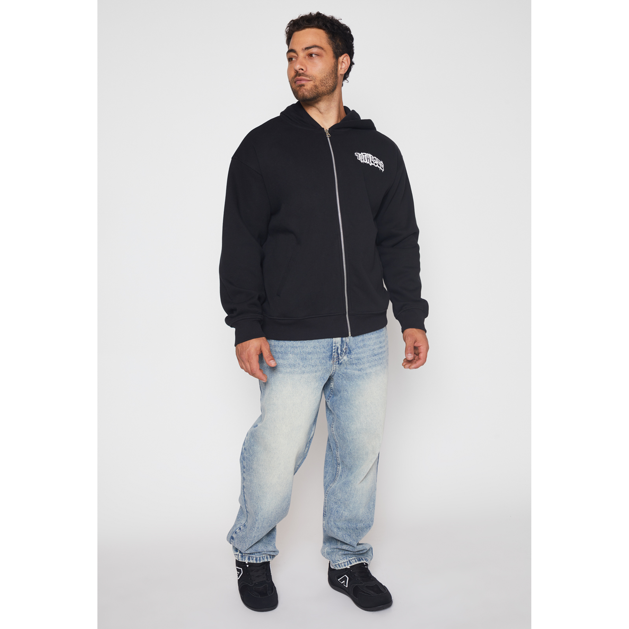 Polerón Graffiti Brooklyn Hombre Negro Familyshop 2