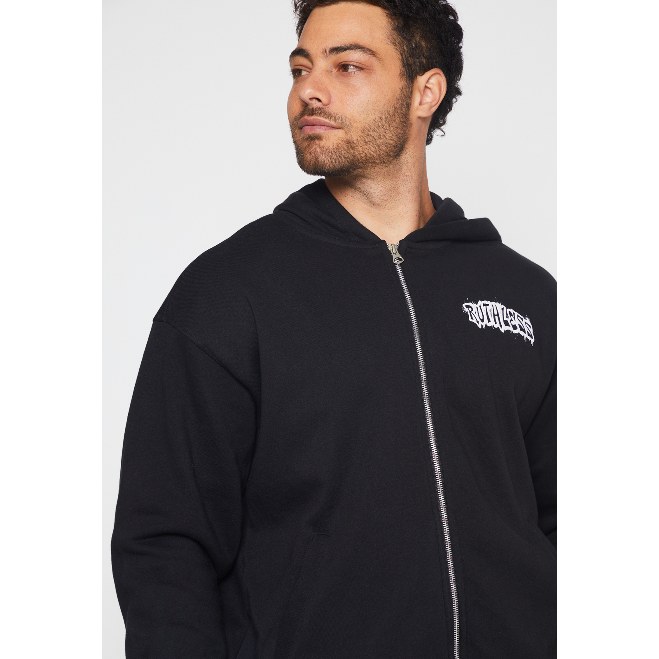 Polerón Graffiti Brooklyn Hombre Negro Familyshop 4