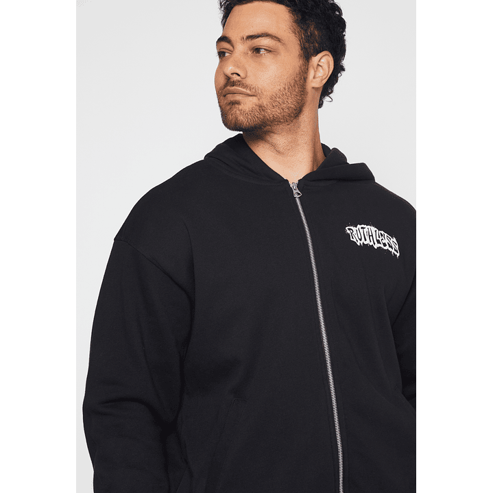 Polerón Graffiti Brooklyn Hombre Negro Familyshop 4