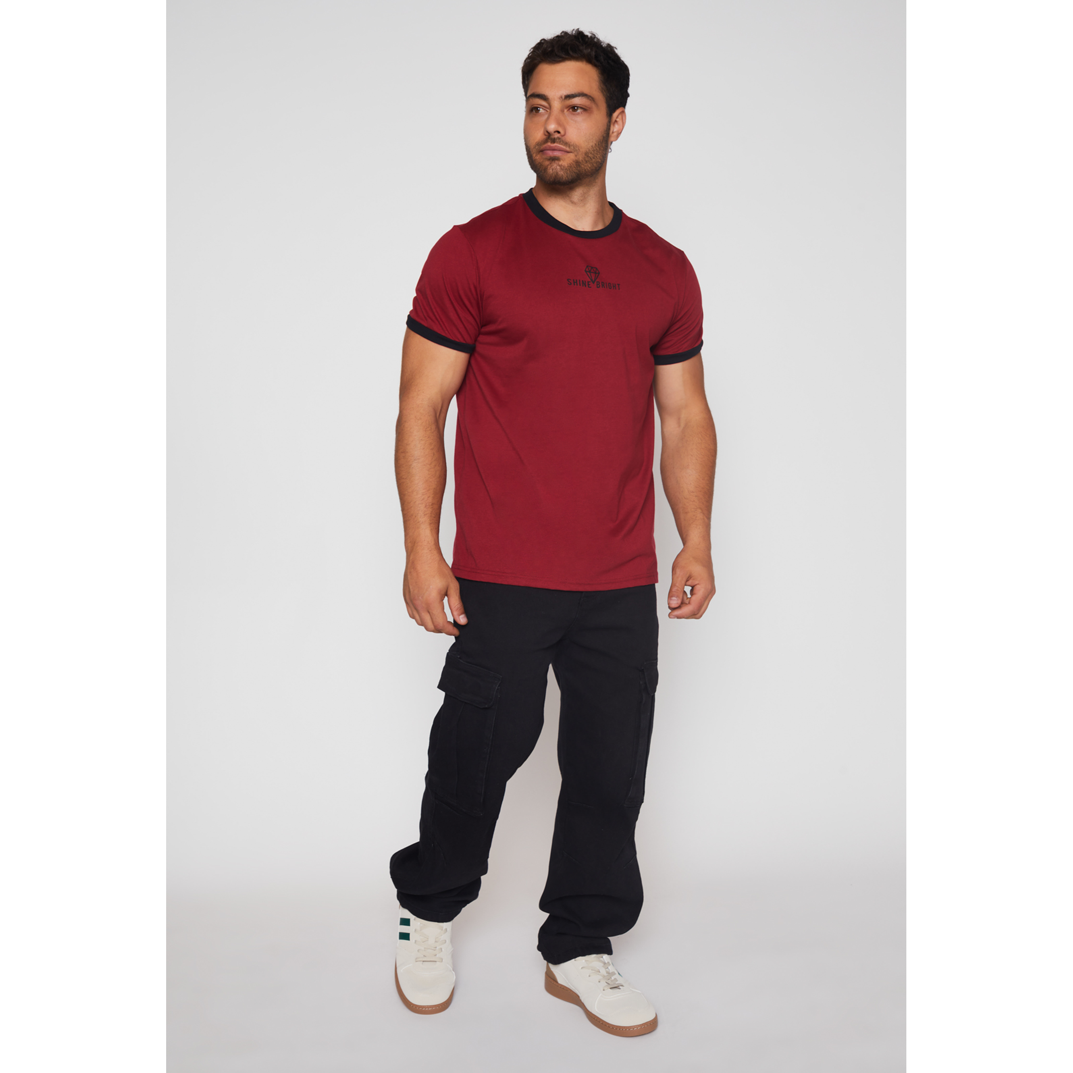 Polera Shine Hombre Rojo Familyshop 2