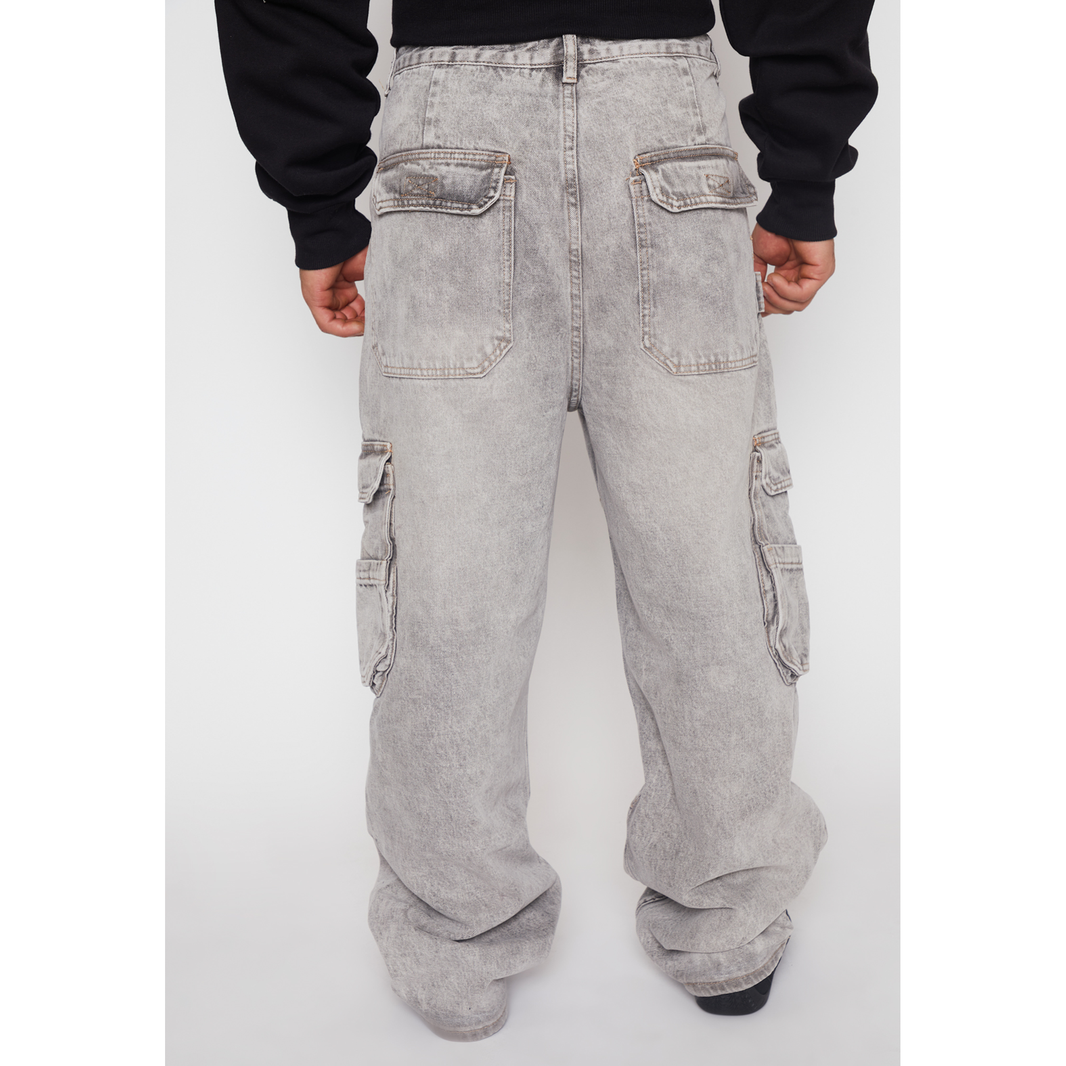 Jeans Cargo Skater Hombre Gris Familyshop 3