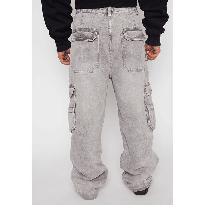 Jeans Cargo Skater Hombre Gris Familyshop 3