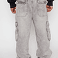 Jeans Cargo Skater Hombre Gris Familyshop - Miniatura 3
