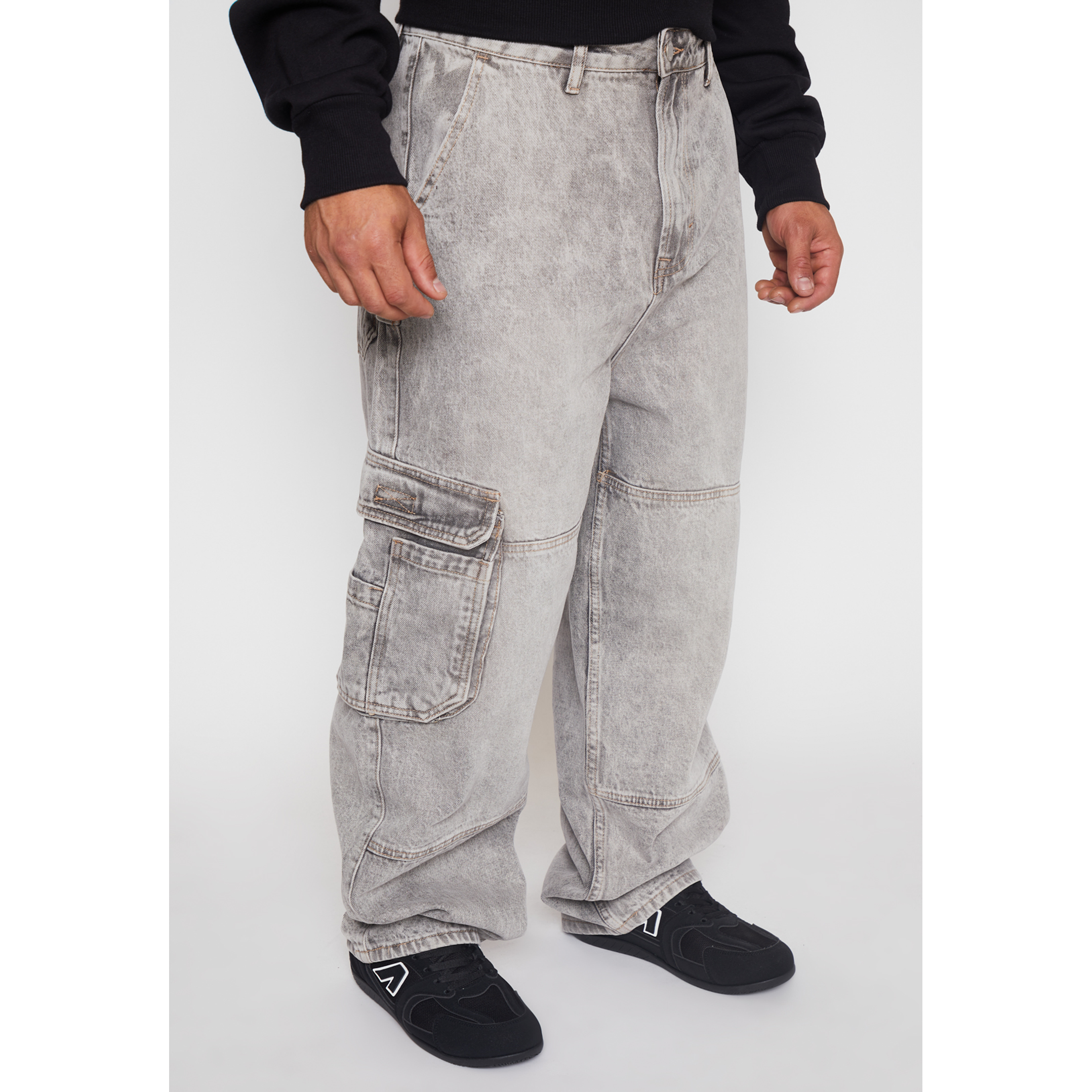 Jeans Cargo Skater Hombre Gris Familyshop 1