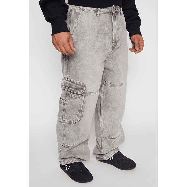Jeans Cargo Skater Hombre Gris Familyshop 1