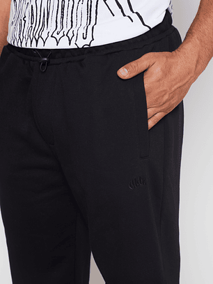 Pantalón Buzo Relax Hombre Negro Familyshop