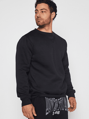 Polerón Basic Hombre Negro Familyshop